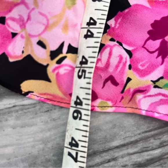 Lennie NY Vintage Pink Floral Bias Cut Dress Size 8 - Picture 6 of 8